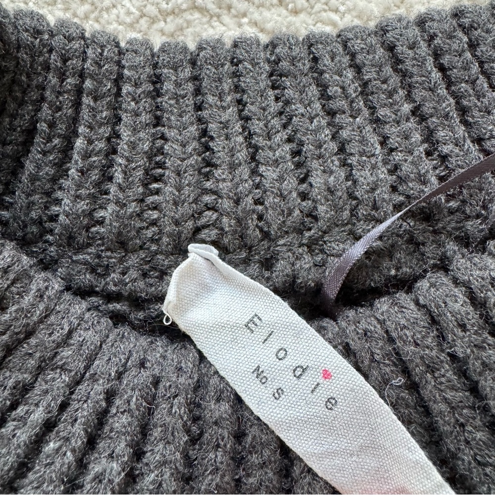 Gray Textured Knit Sweater - Picture 2 of 4